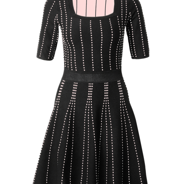 Club Monaco Rochie 'TEDDIKO'  negru / alb