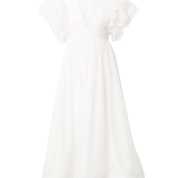 Coast Rochie 'Ivory Mega Ruffle Full Skirted Dress'  alb murdar