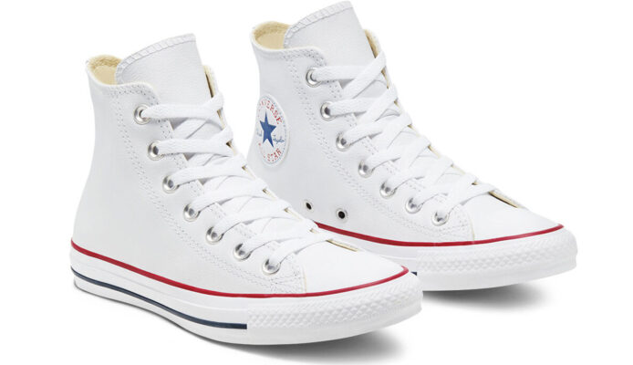 Converse Chuck Taylor Hi Leather White - imagine 6