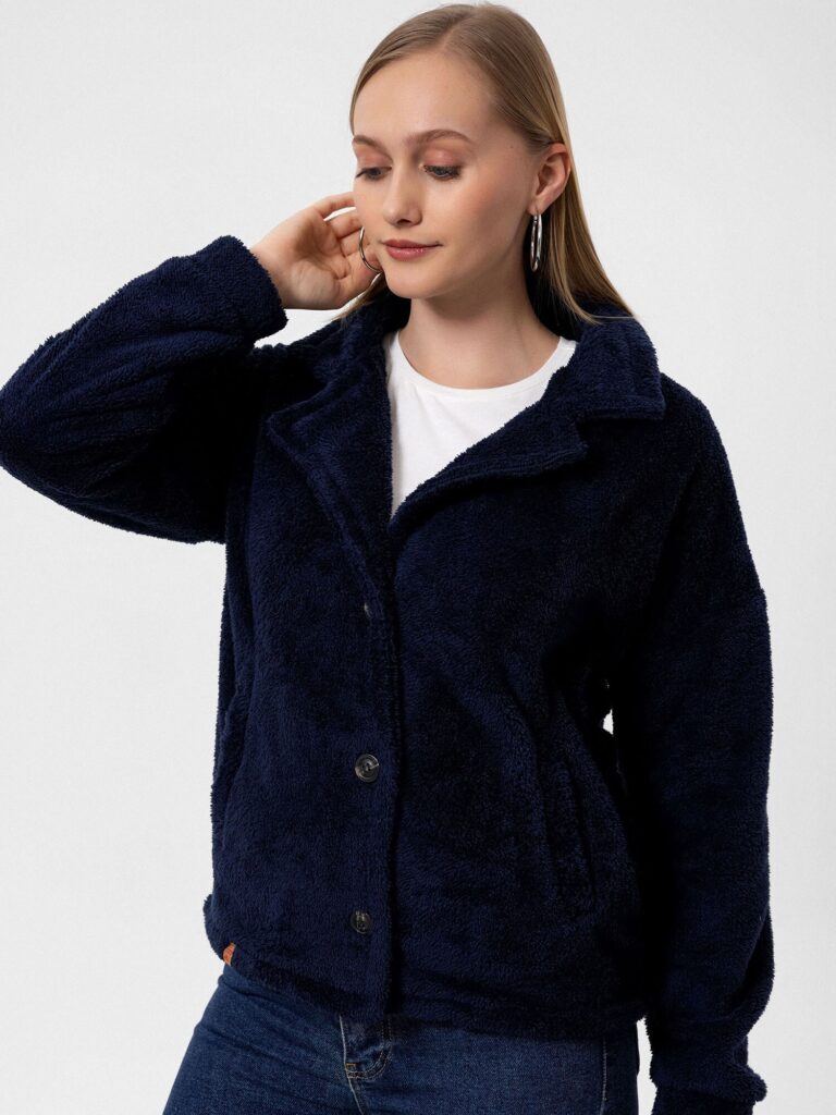 Original Cool Hill Jachetă  fleece  bleumarin