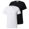 DAN FOX APPAREL Tricou 'Piet'  negru / alb