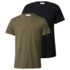 DAN FOX APPAREL Tricou 'Piet'  verde / negru