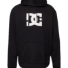 DC Shoes Bluză de molton  negru / alb