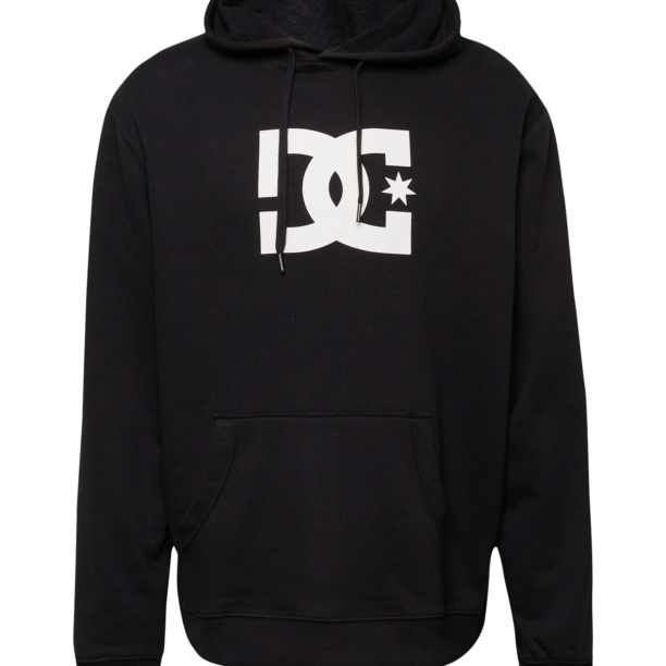 DC Shoes Bluză de molton  negru / alb