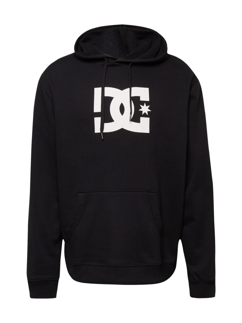 DC Shoes Bluză de molton  negru / alb