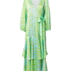 DELICATELOVE Rochie 'VOU'  verde jad / verde măr / verde deschis