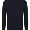 DENIM CULTURE Pulover 'Pullover 'Alijan'  bleumarin / roșu bordeaux