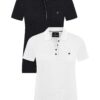 DENIM CULTURE Tricou 'Mathilde'  negru / alb