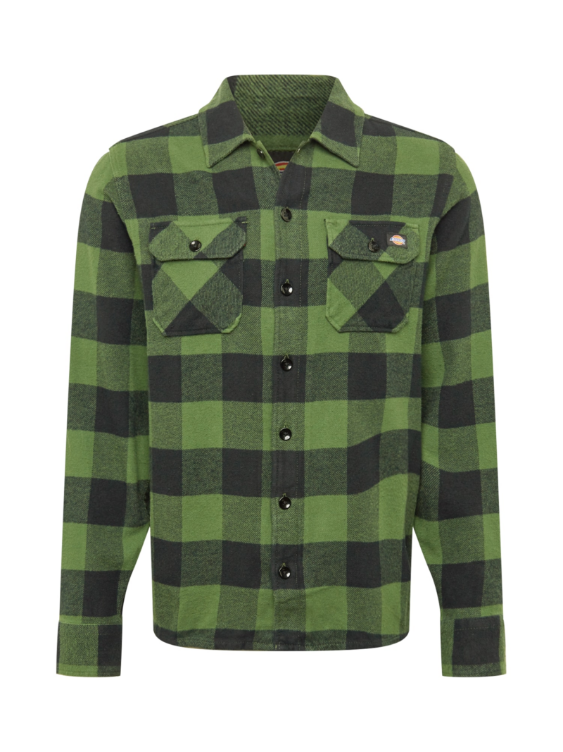 DICKIES Cămașă 'New Sacramento'  verde / verde închis