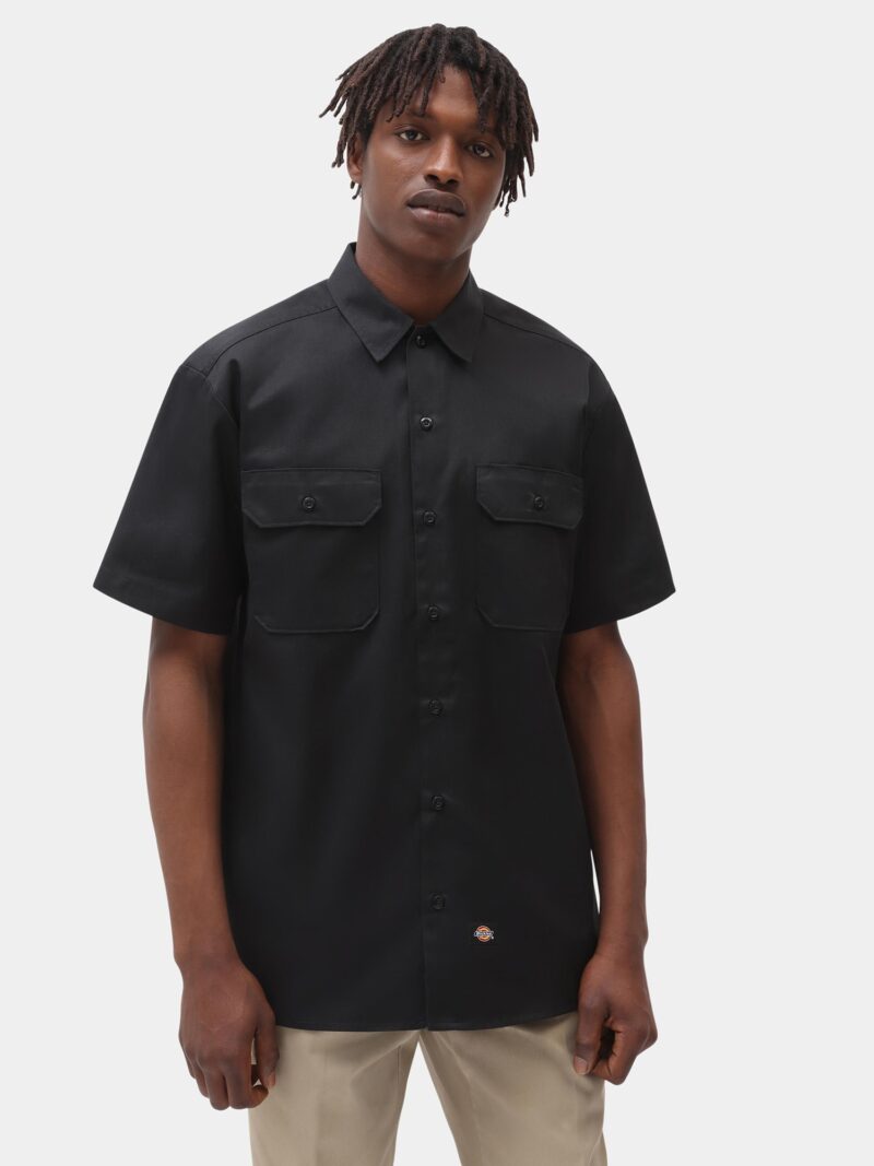 DICKIES Cămașă 'Work Shirt'  gri metalic / negru