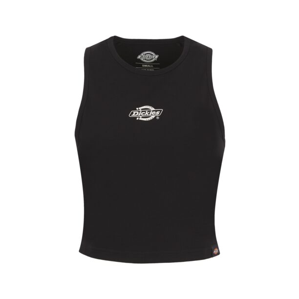 DICKIES Top 'Powers'  negru / alb