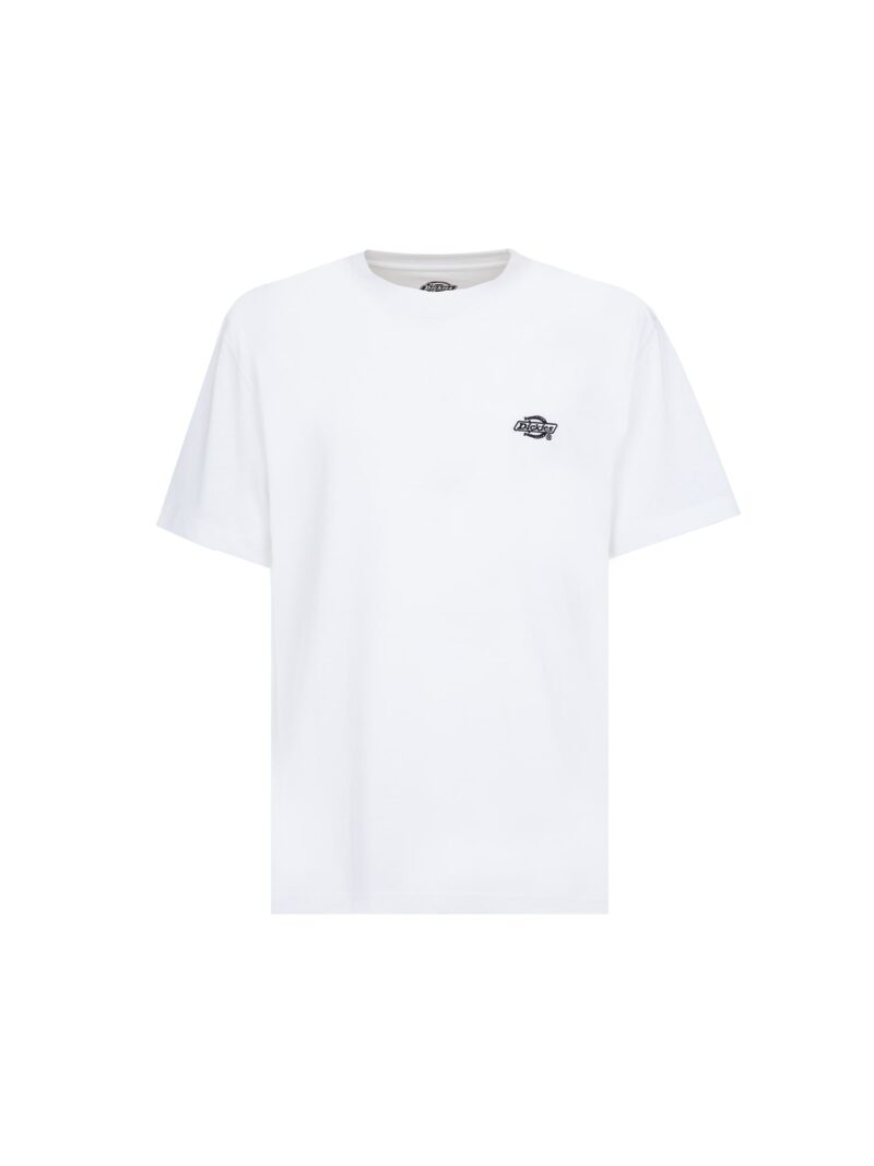 DICKIES Tricou 'Summerdale'  negru / alb