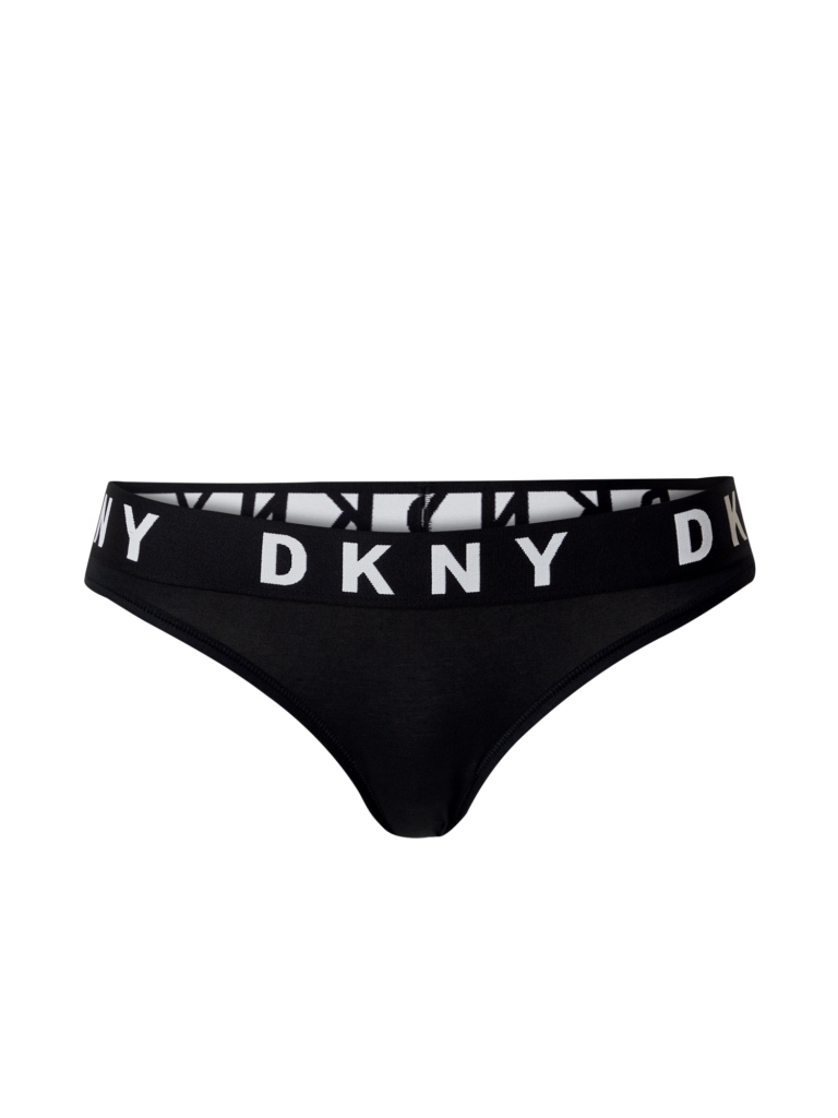 DKNY Intimates Slip  negru / alb