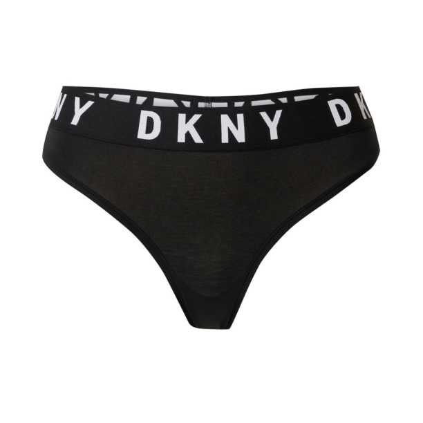 DKNY Intimates Tanga  negru / alb