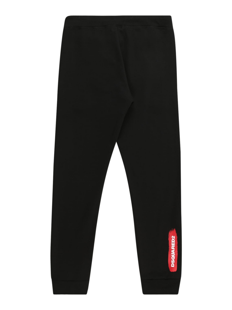 DSQUARED2 Pantaloni  roșu / negru / alb