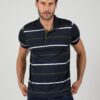 Dandalo Tricou  bleumarin / kaki / alb