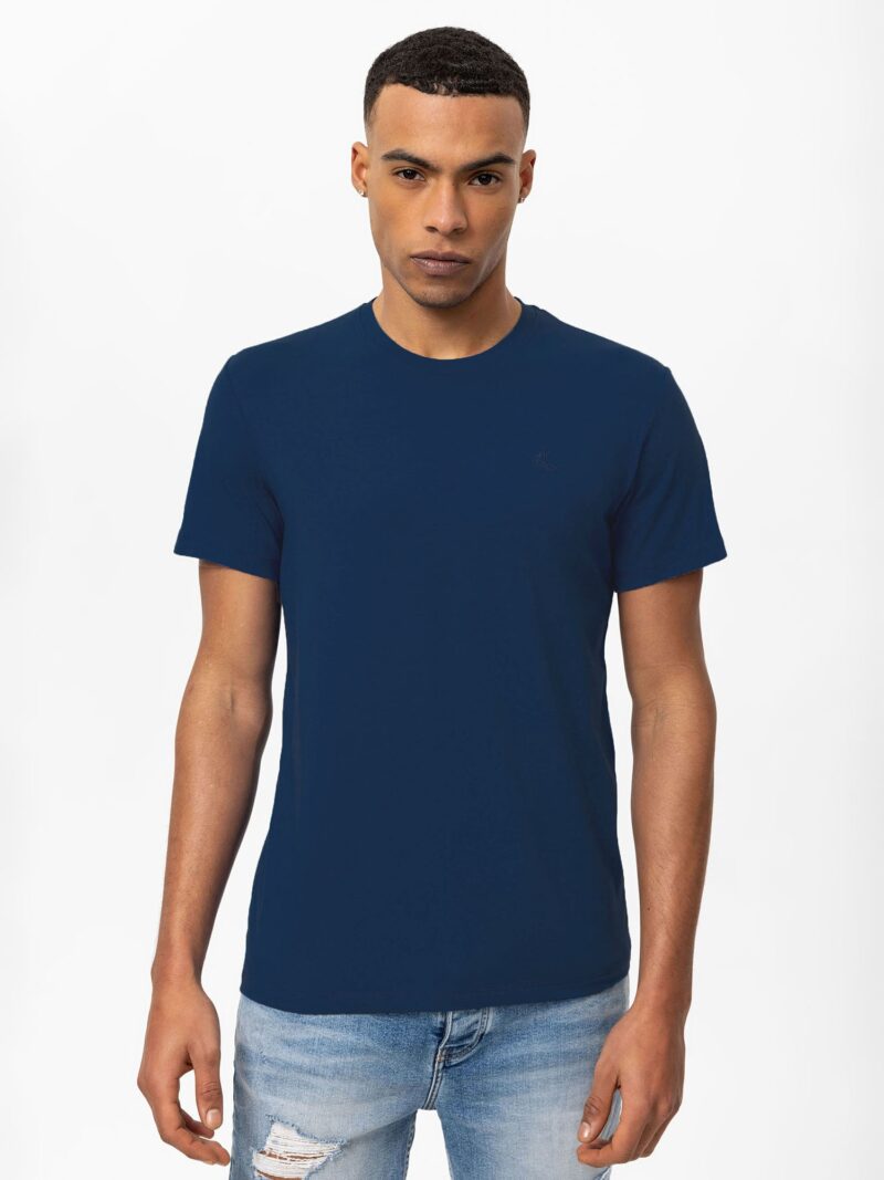 Daniel Hills Tricou  bleumarin / portocaliu / negru