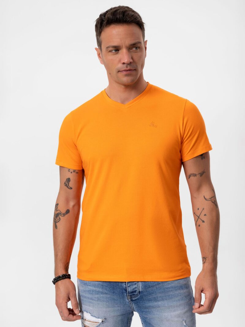 Daniel Hills Tricou  galben / portocaliu / alb