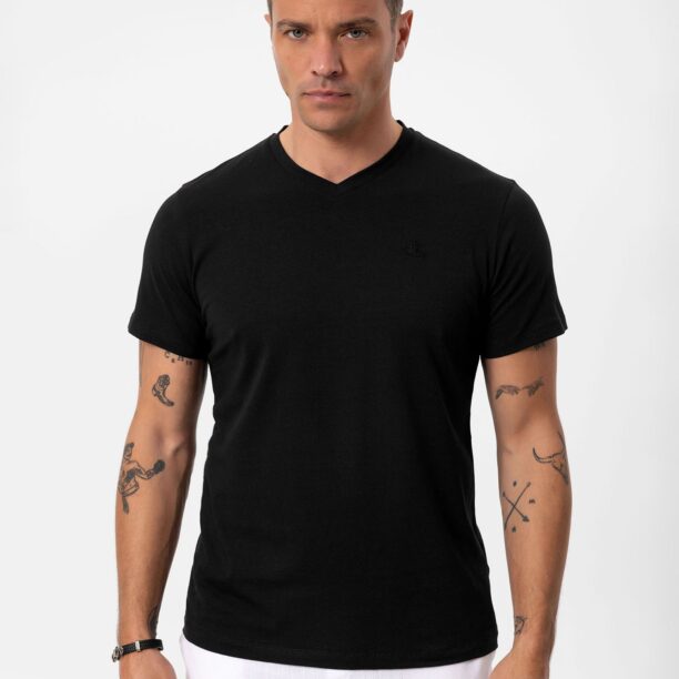 Daniel Hills Tricou  verde / negru / alb