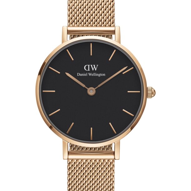 Daniel Wellington Ceas analogic 'Classic Petite 28 Melrose DW00100217'  auriu - roz / negru