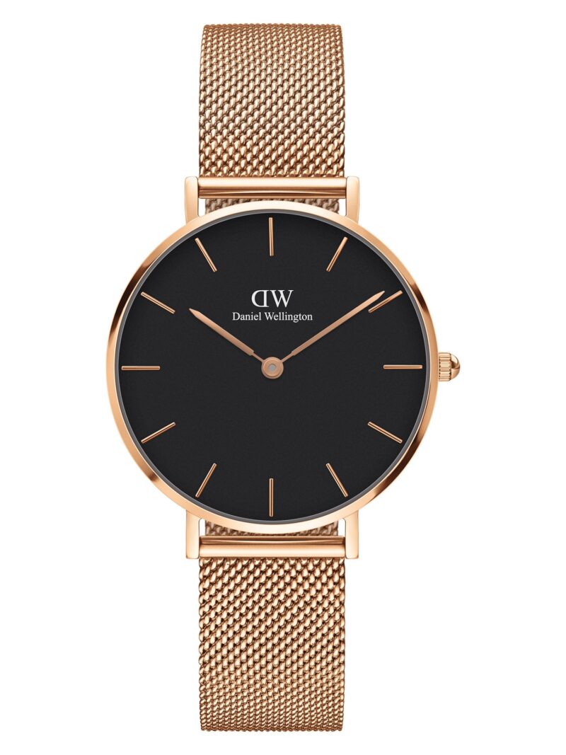 Daniel Wellington Ceas analogic 'Classic Petite Melrose DW00100161'  auriu - roz / negru