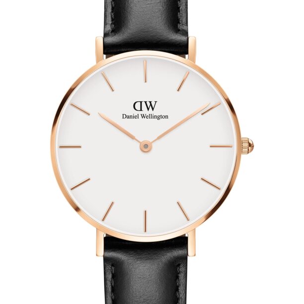 Daniel Wellington Ceas analogic 'Classic Petite Sheffield DW00100174'  auriu / negru / alb