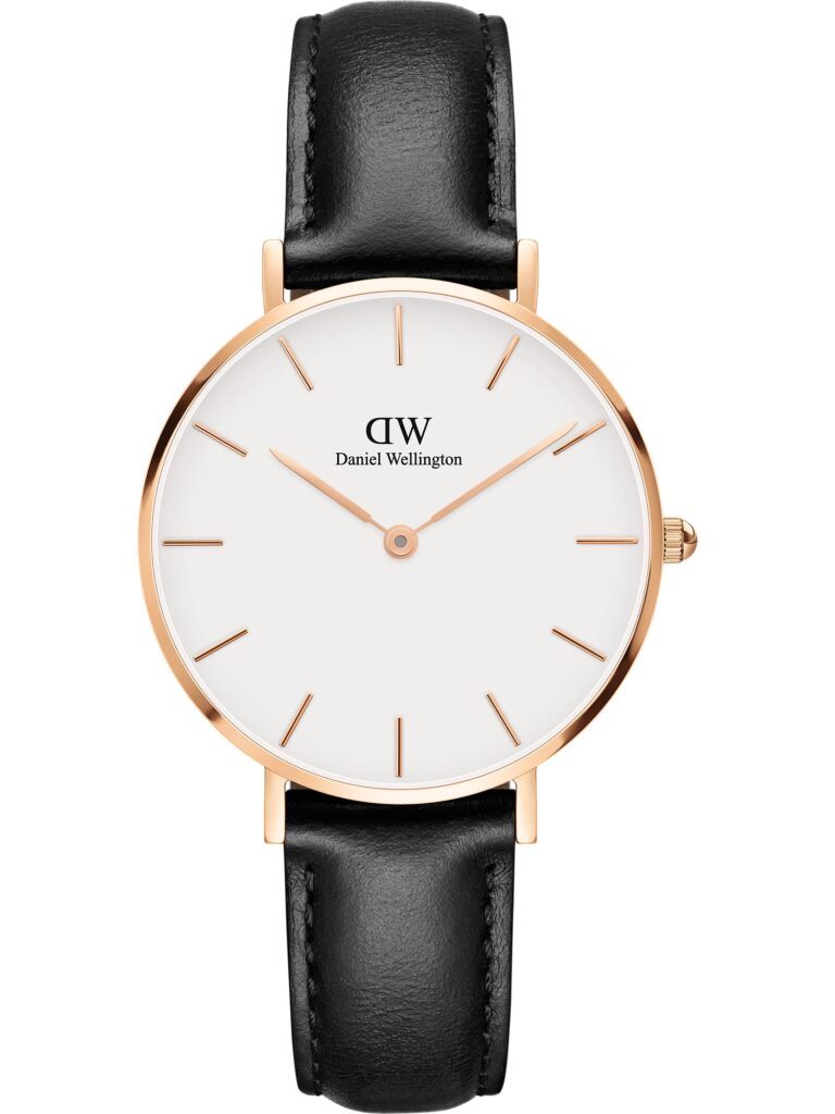 Daniel Wellington Ceas analogic 'Classic Petite Sheffield DW00100174'  auriu / negru / alb