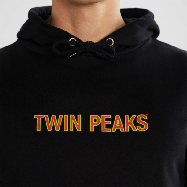 Dedicated Hoodie Falun Twin Peaks Logo Black preţ