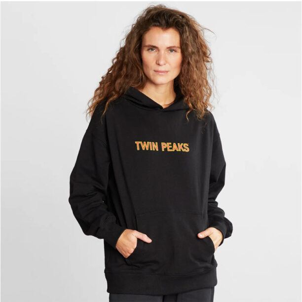 Dedicated Hoodie Sundborn Twin Peaks Logo Oat White preţ