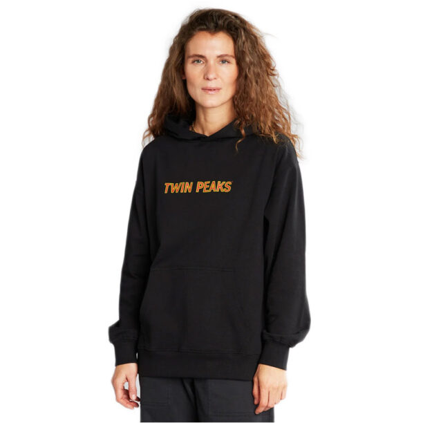 Dedicated Hoodie Sundborn Twin Peaks Logo Oat White