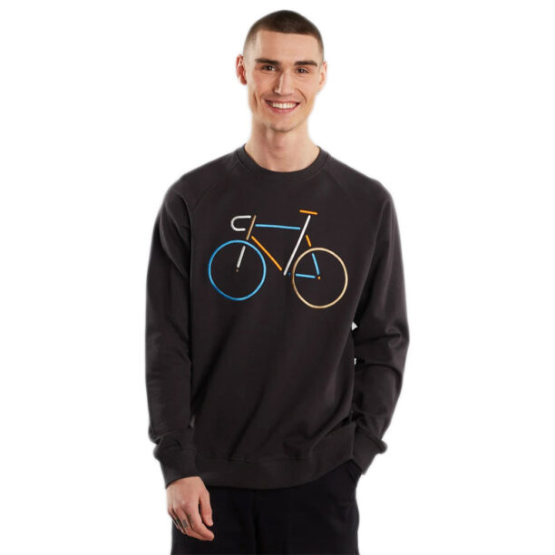 Dedicated Sweatshirt Malmoe Color Bike Charcoal