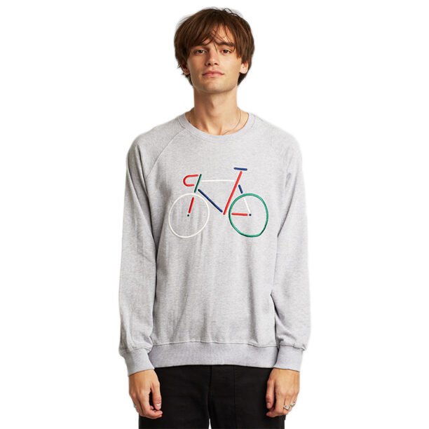 Dedicated Sweatshirt Malmoe Color Bike Grey Melange