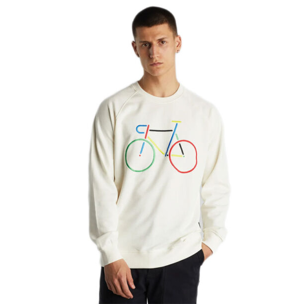 Dedicated Sweatshirt Malmoe Color Bike Off-White