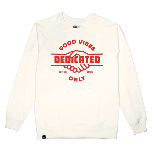 Dedicated Sweatshirt Malmoe Good Hands Off-White