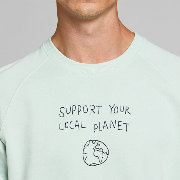 Dedicated Sweatshirt Malmoe Local Planet Mint preţ