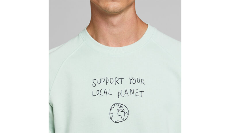 Dedicated Sweatshirt Malmoe Local Planet Mint preţ