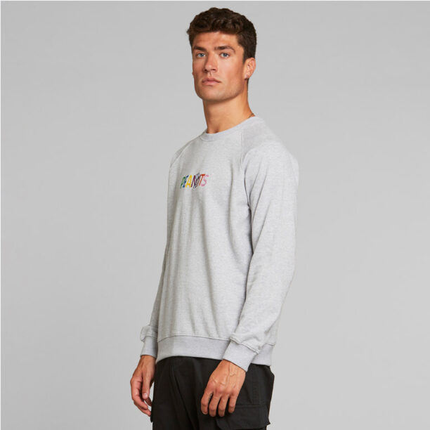 Dedicated Sweatshirt Malmoe Peanuts Logo Grey Melange preţ