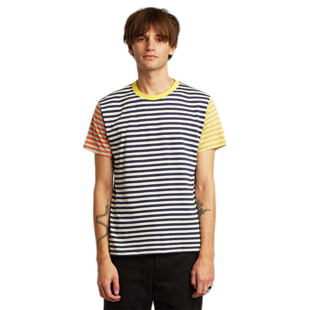 Dedicated T-shirt Stockholm Block Stripes Multi Color