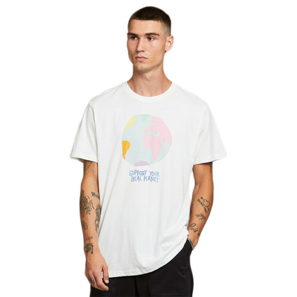 Dedicated T-shirt Stockholm Color Globe Off-White