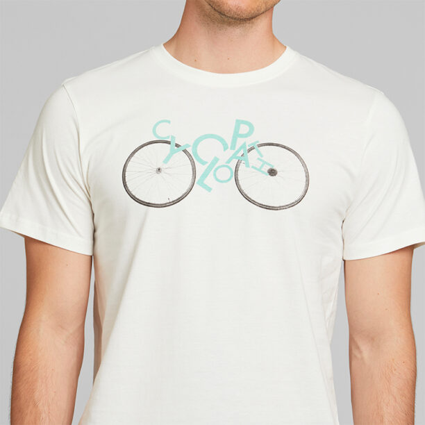 Preţ Dedicated T-shirt Stockholm Cyclopath Off-White