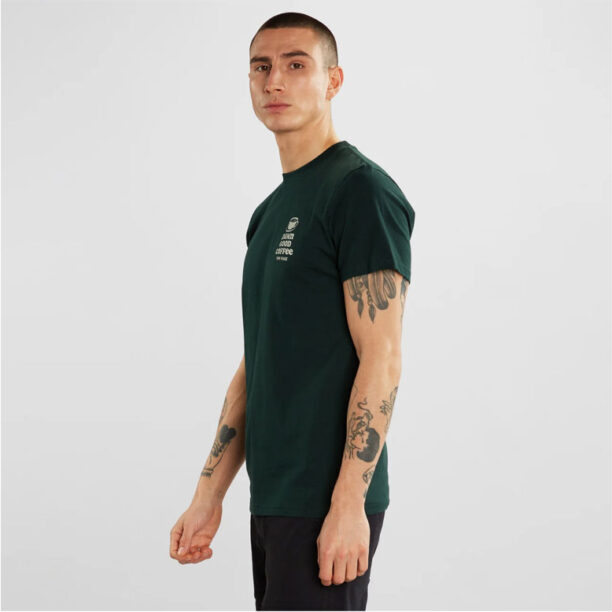 Dedicated T-shirt Stockholm Good Coffee Dark Green preţ