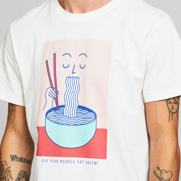 Dedicated T-shirt Stockholm Noodle Off-White preţ