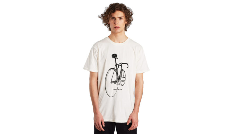 Dedicated T-shirt Stockholm Pencil Bike Off-White