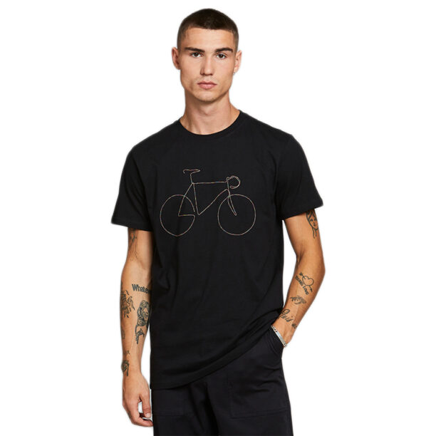 Dedicated T-shirt Stockholm Rainbow Bicycle Black