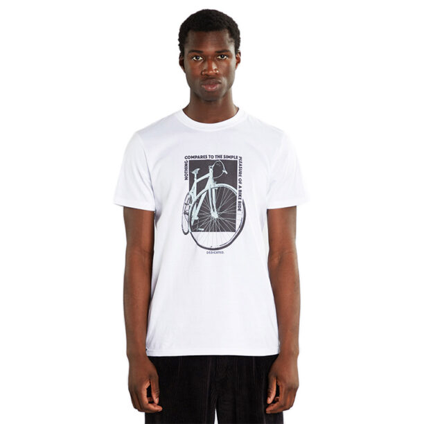 Dedicated T-shirt Stockholm Simple Bike Ride White