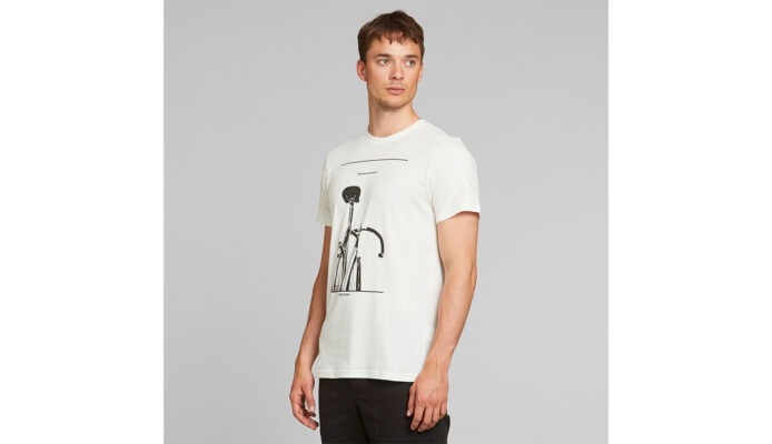 Dedicated T-shirt Stockholm Simplicity Bike Off-White preţ