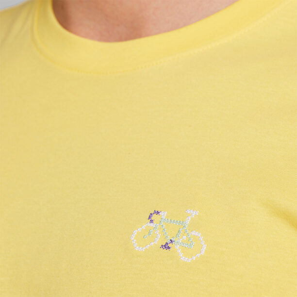 Preţ Dedicated T-shirt Stockholm Stitch Bike Yellow