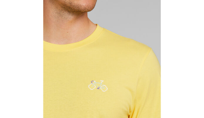 Original Dedicated T-shirt Stockholm Stitch Bike Yellow