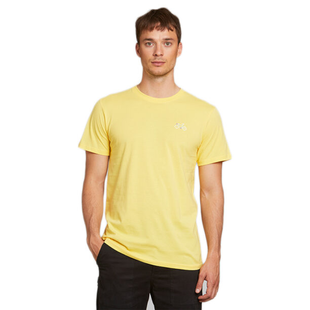 Dedicated T-shirt Stockholm Stitch Bike Yellow