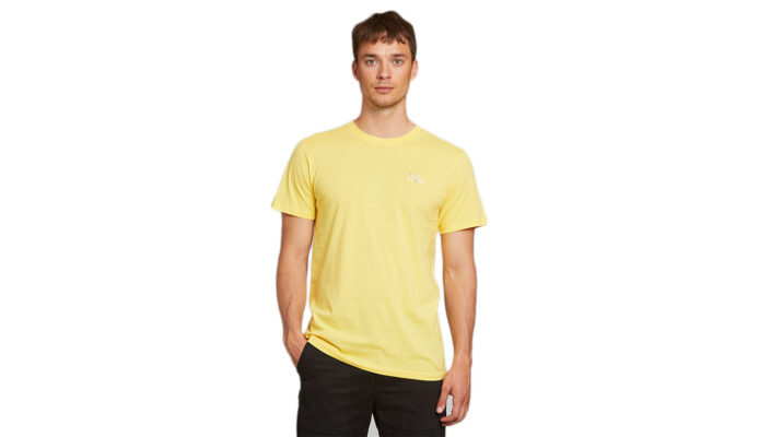 Dedicated T-shirt Stockholm Stitch Bike Yellow